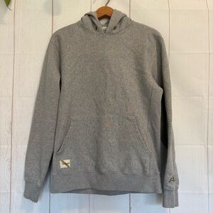 Tracksmith Gray Hooded Sweatshirt